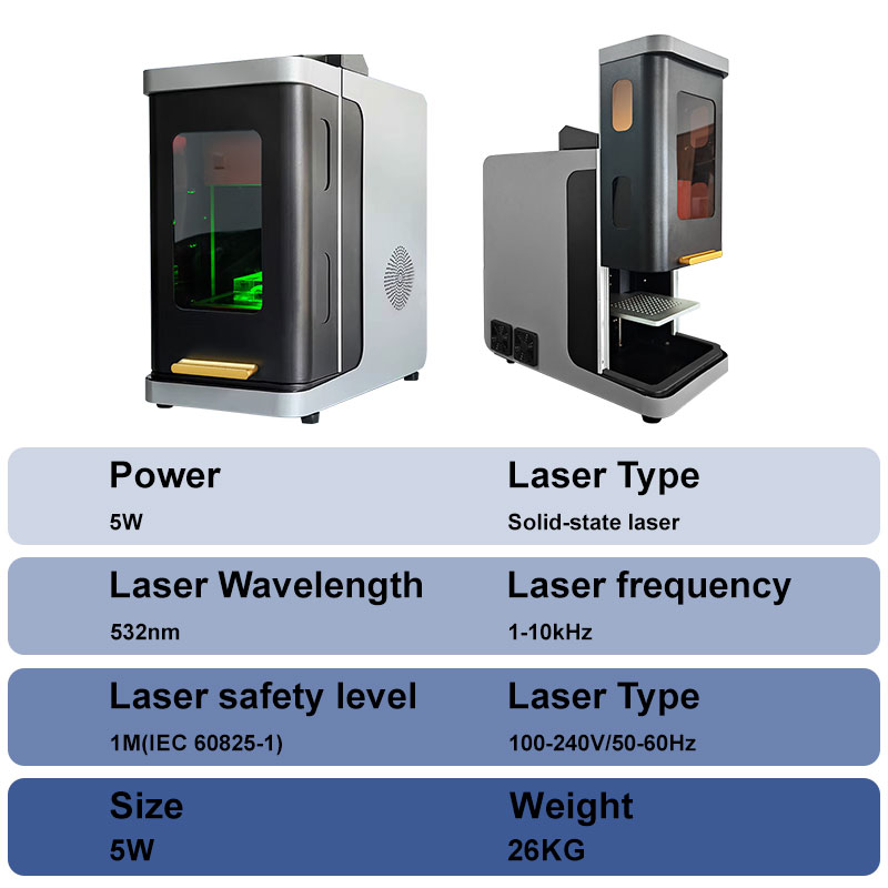 Uv 3d Photo Laser Printer Glass Crystal Cube Inner Laser Marking Engraving Machine