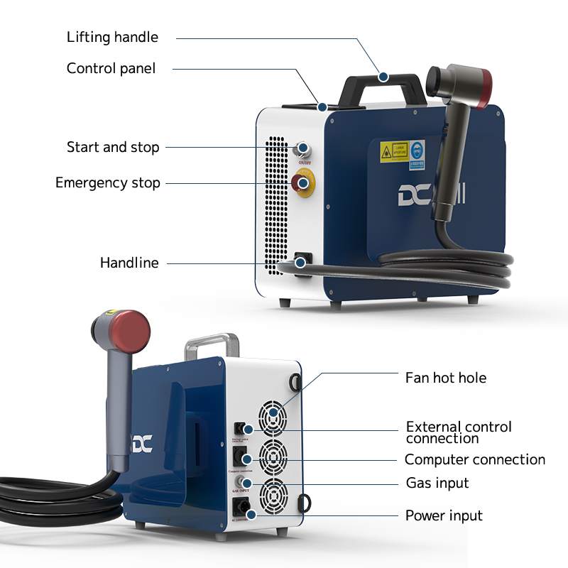 Hand-held Pulsed Laser Cleaning Machine