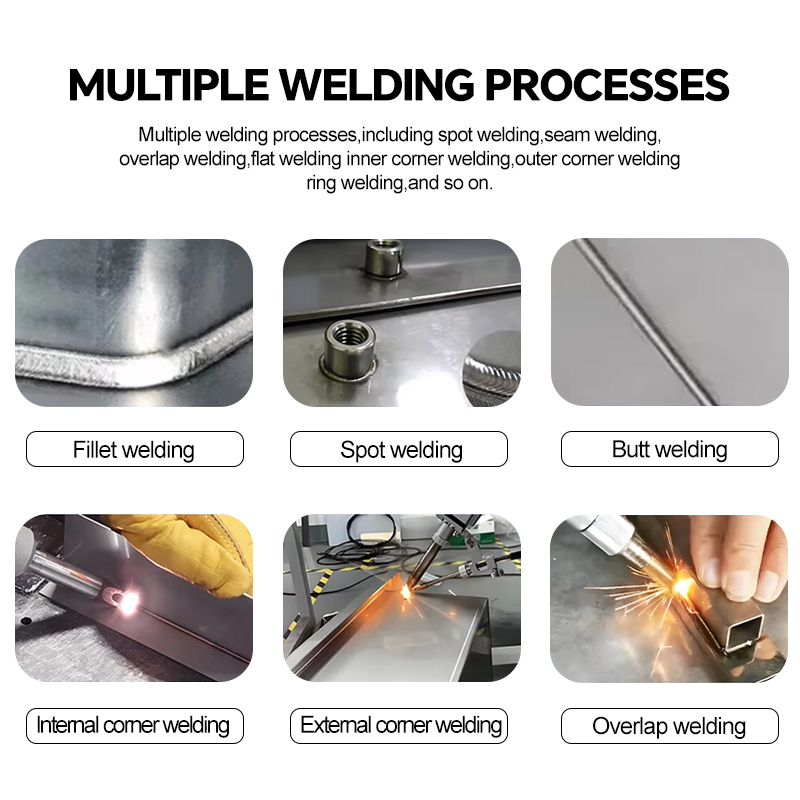 China 4 in 1 Handheld Portable Laser Welder 800w 1200w 1500w 2000w Air Cooling Laser Cutting And Welding Machine for Metal