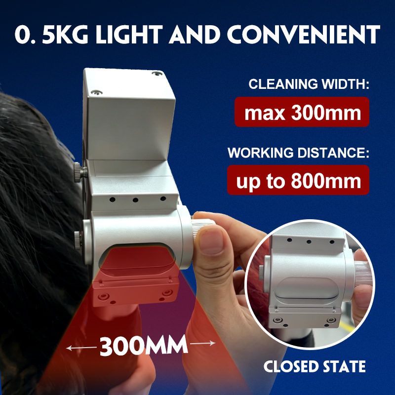 800W 1200W 1500W 2000W Air-cooled Handheld Continuous Cleaning Machine Handheld Portable Metal Rust Removal Laser Cleaner Industrial Continuous Laser Cleaning Machine Price