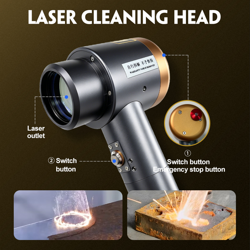 100W 200W 300W Backpack Pulse Cleaning Machine