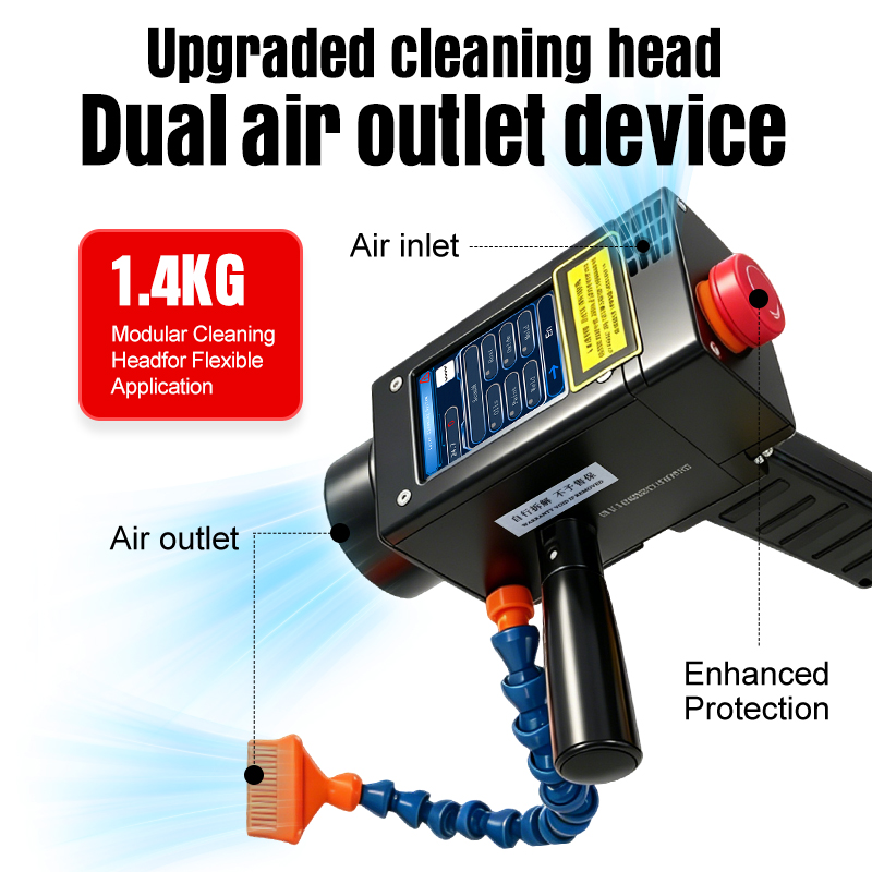 300W 500W 1000W Hand-push Pulsed Laser Cleaning Machine China Manufacturer - DC Laser