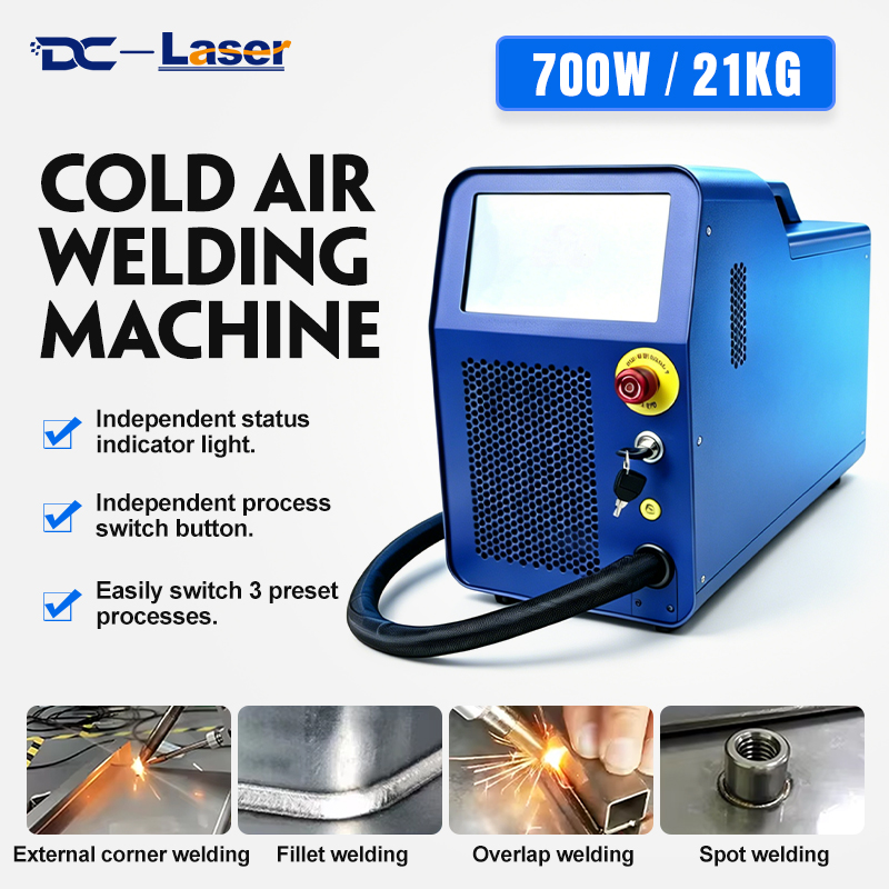 700W Three-in-One Portable Cold Air Welding Machine Air Cooling 700w Portable 3 in 1 Portable Handheld Fiber Laser Welding Machine Price for Metal