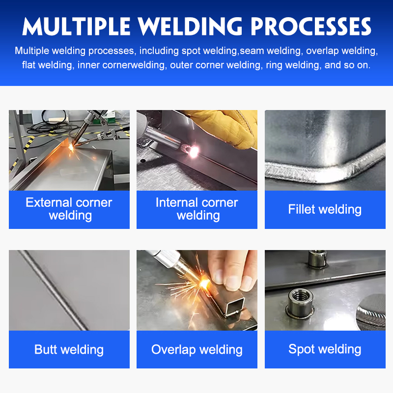 700W Three-in-One Portable Cold Air Welding Machine Air Cooling 700w Portable 3 in 1 Portable Handheld Fiber Laser Welding Machine Price for Metal