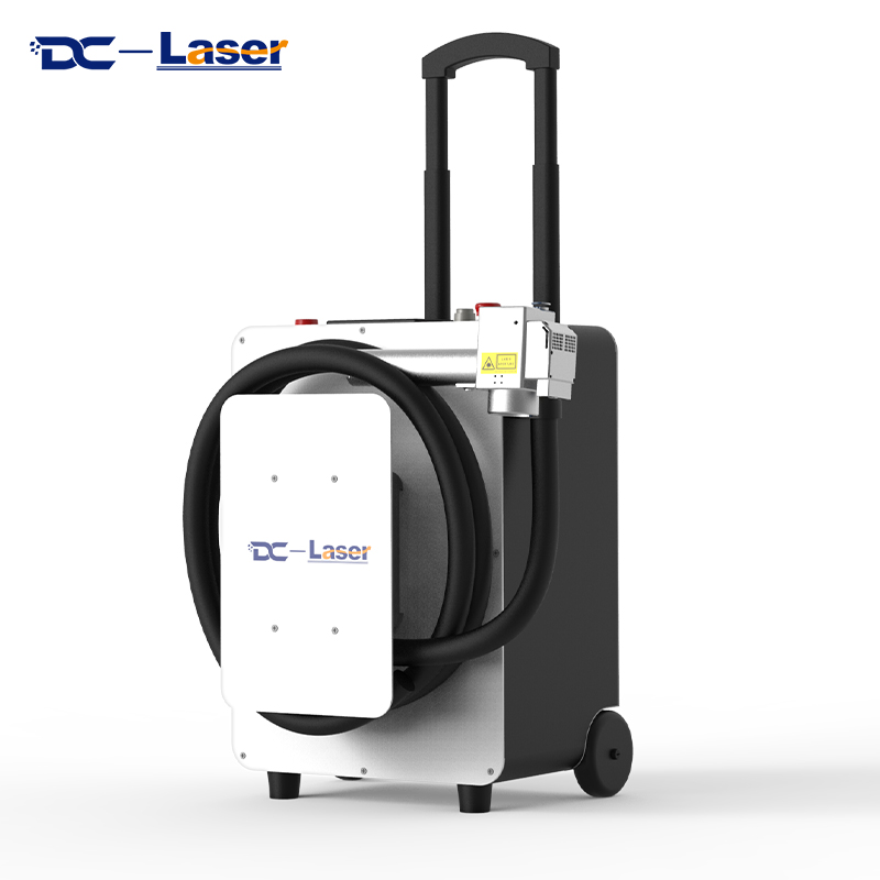 500W Telescopic Portable Pulsed Laser Cleaning Machine