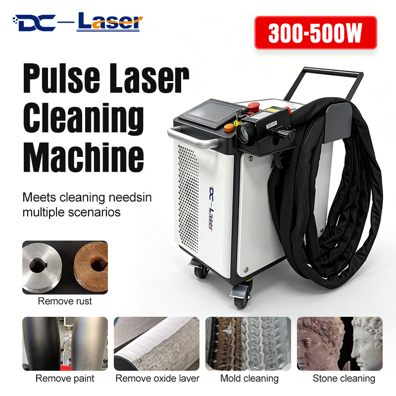 300W 500W 1000W Hand-push Pulsed Laser Cleaning Machine China Manufacturer - DC Laser