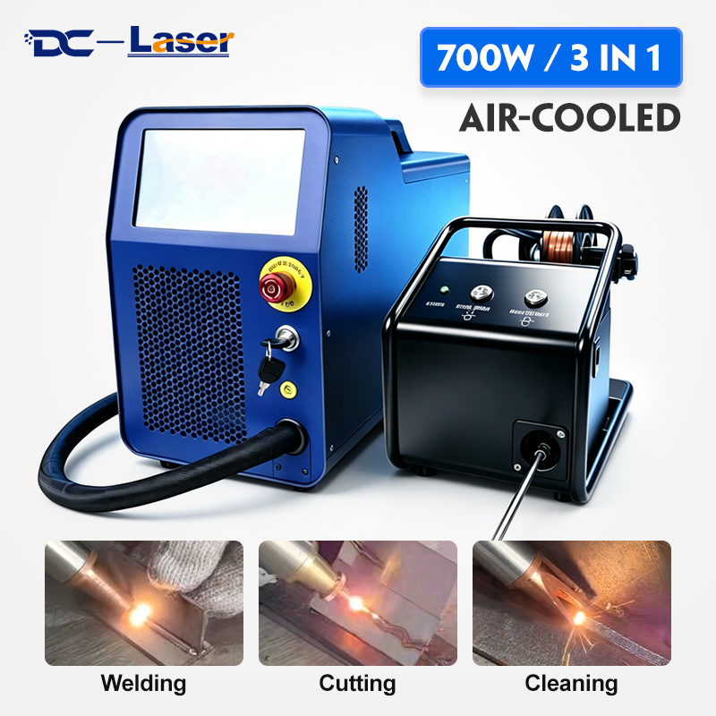 700W Three-in-One Portable Cold Air Welding Machine Air Cooling 700w Portable 3 in 1 Portable Handheld Fiber Laser Welding Machine Price for Metal
